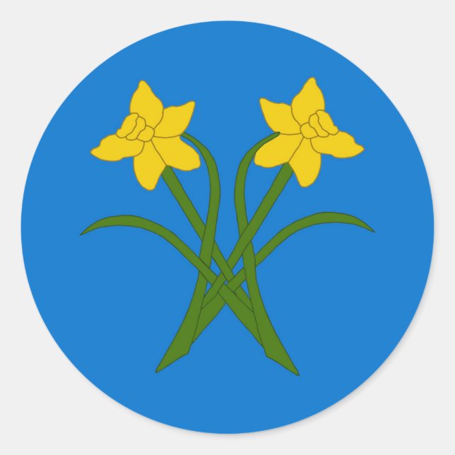 Barony of Blatha an Oir Populace Badge Classic Round Sticker (Front)