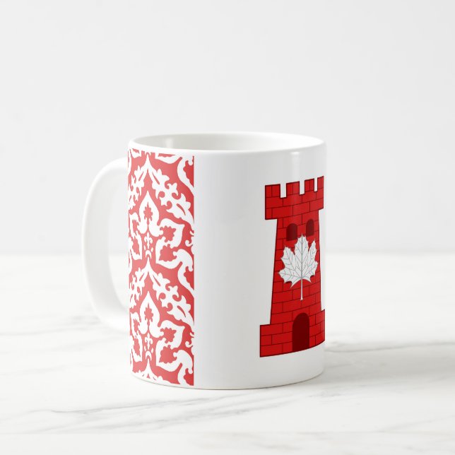 Barony of Castel Rouge Populace Badge Coffee Mug (Front Left)