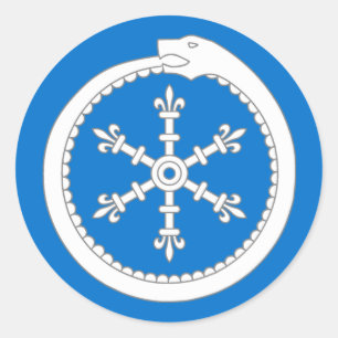 Barony of Concordia of the Snows Populace Badge Classic Round Sticker