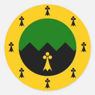 Barony of Granite Mountain Populace Badge Classic Round Sticker