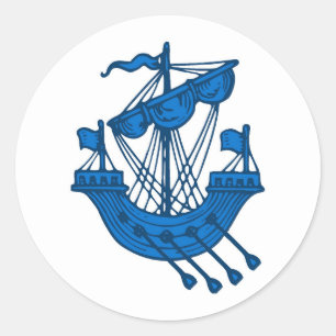 Barony of Ildhafn Populace Badge Classic Round Sticker