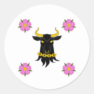 Barony of Montengarde Populace Badge Classic Round Sticker