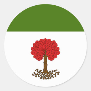 Barony of Myrgan Wood Populace Badge Classic Round Sticker