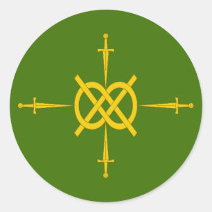 Barony of Nottinghill Coill Populace Badge Classic Round Sticker