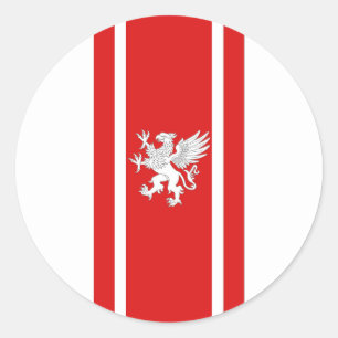 Barony of Politarchopolis Populace Badge Classic R Classic Round Sticker