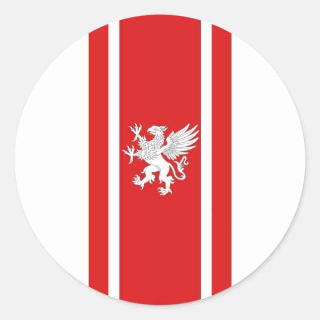 Barony of Politarchopolis Populace Badge Classic R Classic Round Sticker (Front)