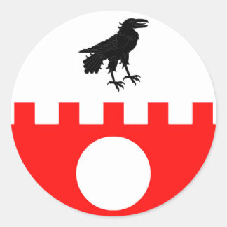 Barony of Raven's Fort Populace Badge Classic Round Sticker