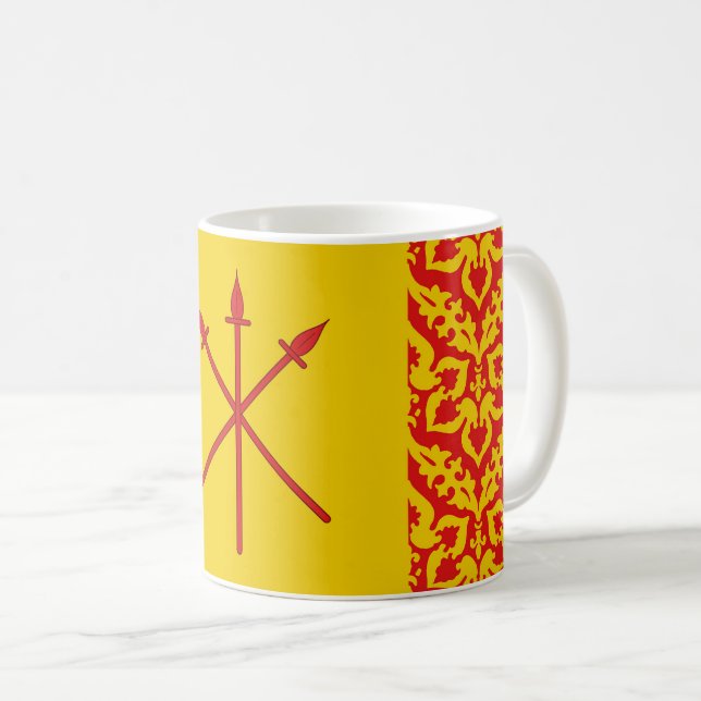 Barony of Red Spears Populace Badge Coffee Mug (Front Right)
