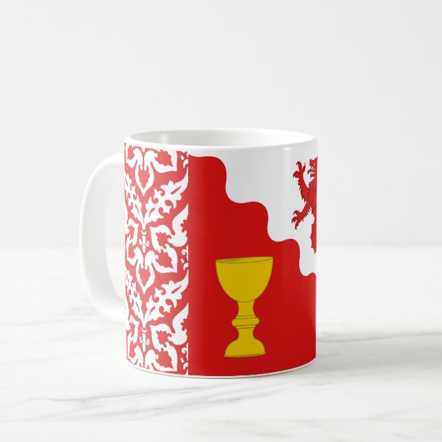 Barony of Rising Waters Populace Badge Coffee Mug (Front Left)