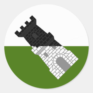 Barony of Settmour Swamp Populace Badge Classic Ro Classic Round Sticker