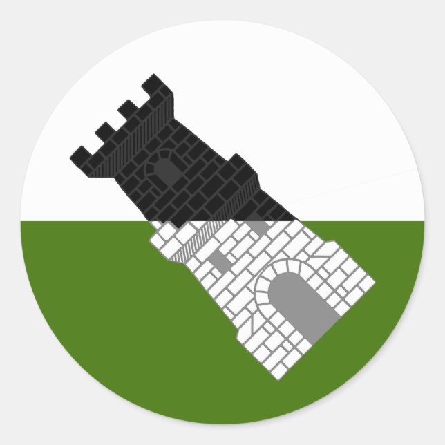 Barony of Settmour Swamp Populace Badge Classic Ro Classic Round Sticker (Front)