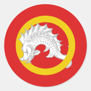 Barony of the Far West Populace Badge Classic Round Sticker