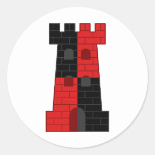 Barony of the Lonely Tower Populace Badge Classic Round Sticker