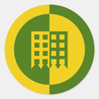 Barony of Unser Hafen Populace Badge Classic Round Sticker