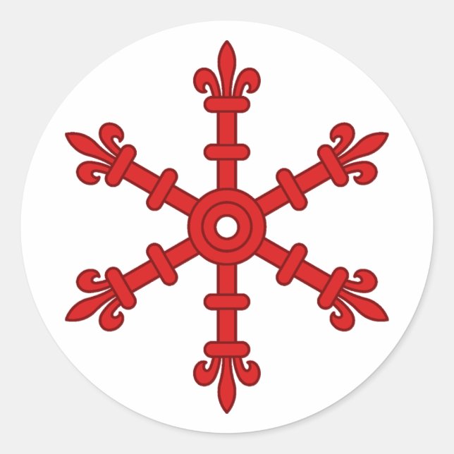 Barony of Wintermist Populace Badge Classic Round Sticker (Front)