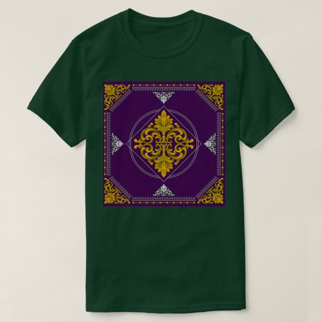 Baroque Acanthus Decorative Pattern 4 T-Shirt (Design Front)