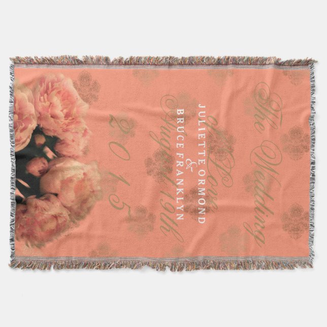 Baroque And Peonies - Throw Blanket (Front)