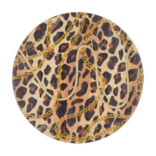 Baroque Animal Print, Chain Design Cutting Board