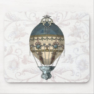 Baroque Balloon Blue & Cream Mouse Mat