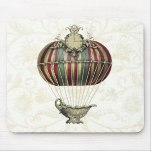 Baroque Balloon with Clock Mouse Mat
