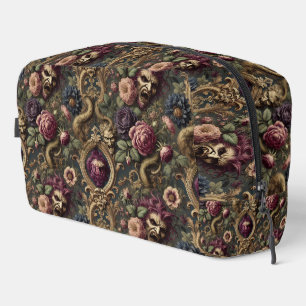 Baroque Battles & Blooms – Gothic Floral Design Dopp Kit