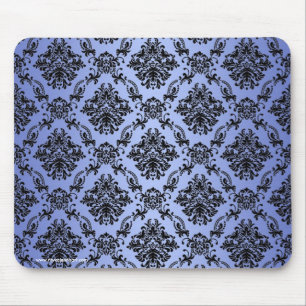 Baroque Blue Gothic Victorian Mousepad