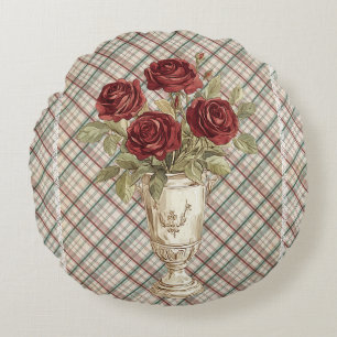 Baroque bouquet Round Pillow