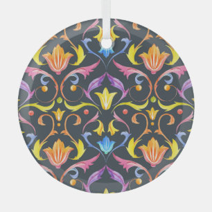 Baroque Brightness: Colourful Vintage Charm. Glass Tree Decoration