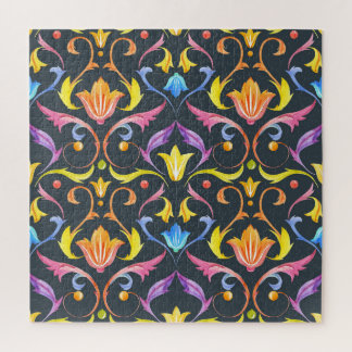 Baroque Brightness: Colourful Vintage Charm. Jigsaw Puzzle