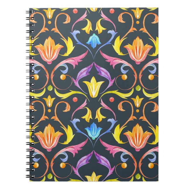 Baroque Brightness: Colourful Vintage Charm. Notebook (Front)