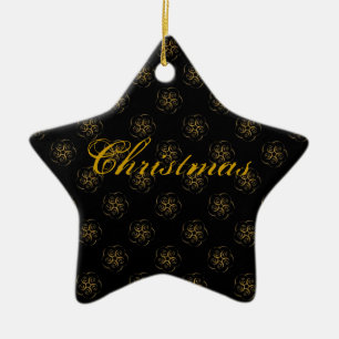 Baroque Christmas Ceramic Tree Decoration
