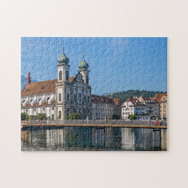 Baroque Church, Lucerne Switzerland Travel Jigsaw Puzzle (Horizontal)