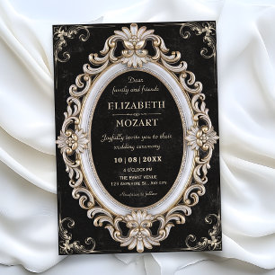 Baroque classic vintage wedding invitation