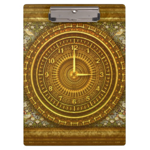 Baroque clock clipboard