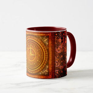 Baroque clock mug