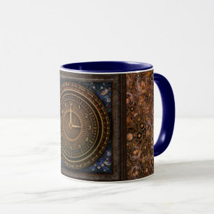 Baroque clock mug