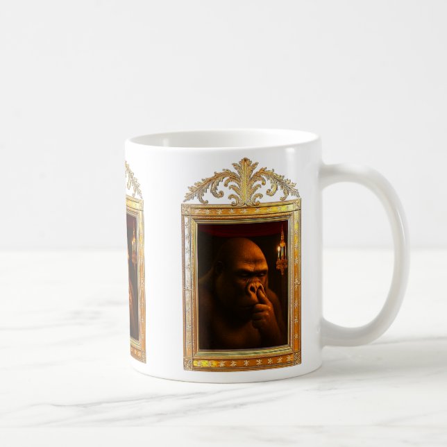 Baroque comedy gorilla coffee mug (Right)