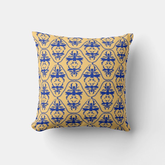 Baroque Damask #6 @ Sonoletre Cushion (Front)