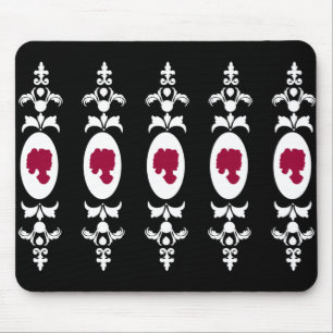 Baroque Damask Cameo Mouse Mat