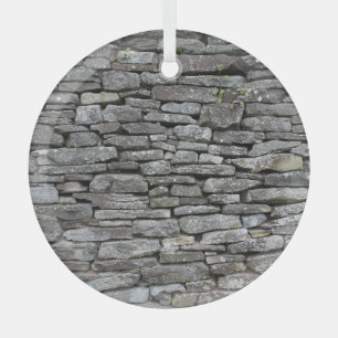 Baroque Damask: Luxury Floral Pattern Glass Tree Decoration