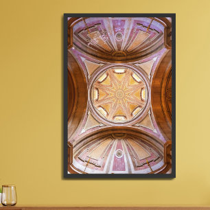 Baroque dome of the Santo Antonio de Lisboa Church Poster