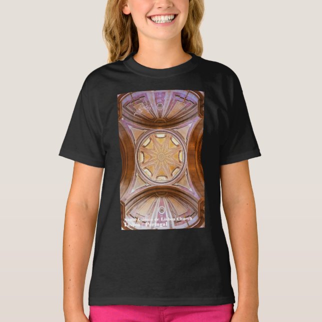 Baroque dome of the Santo Antonio de Lisboa Church T-Shirt (Front)