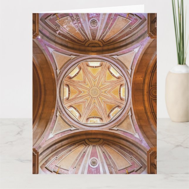 Baroque dome of the Santo Antonio de Lisboa Church Thank You Card (Front)