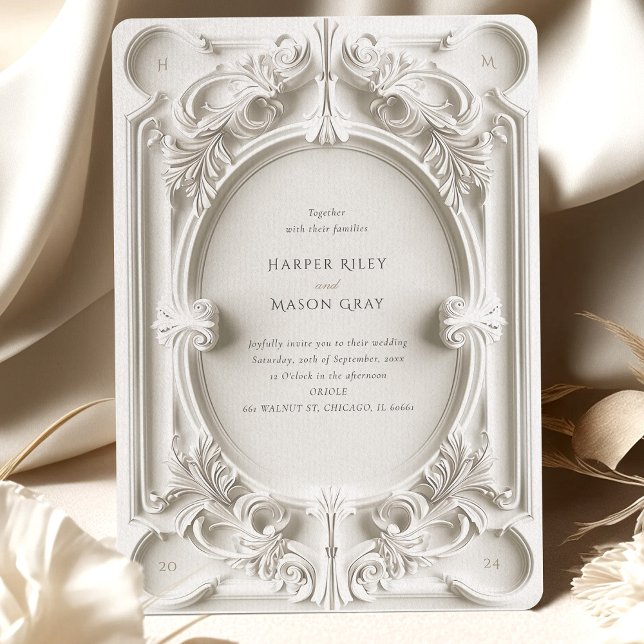Baroque Elegance Wedding Frame Invitation (Creator Uploaded)