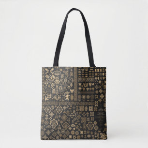 Baroque elements: mega set pattern. tote bag
