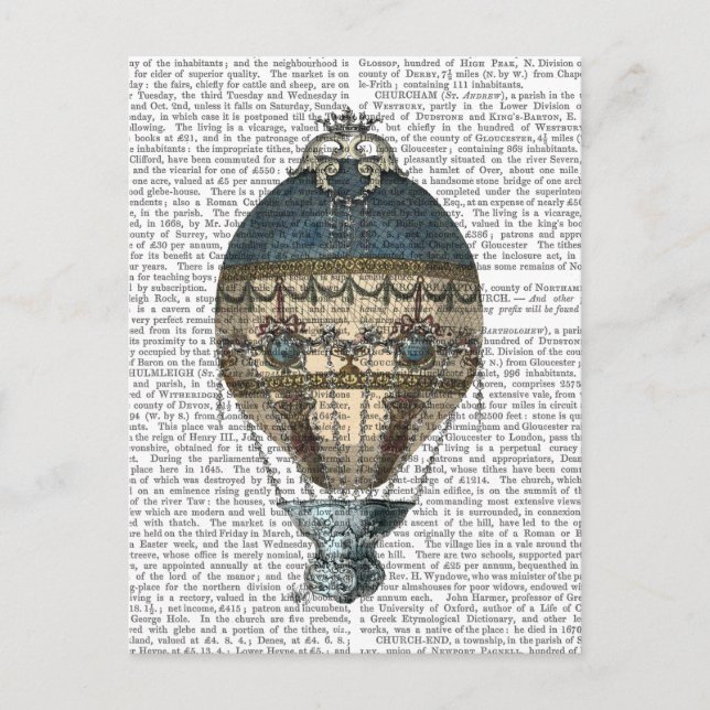 Baroque Fantasy Balloon 2 2 Postcard (Front)