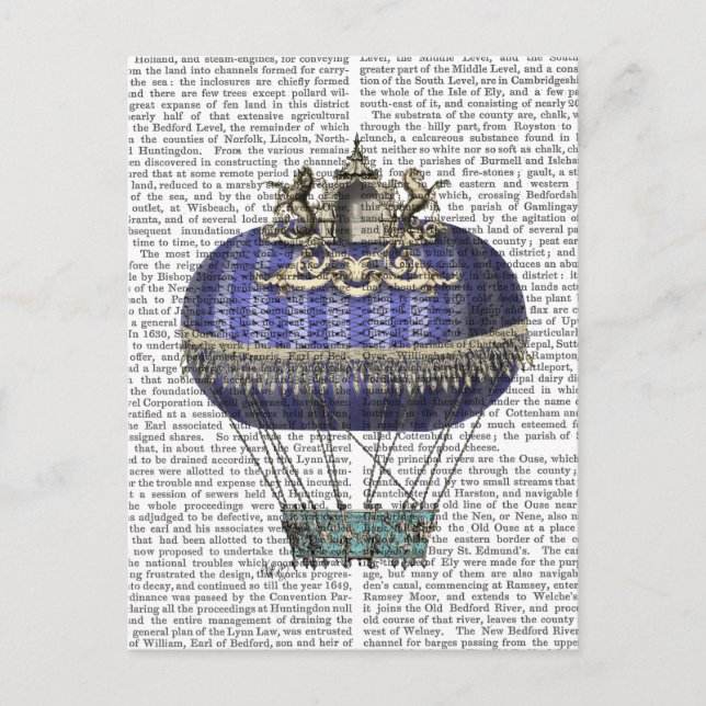 Baroque Fantasy Balloon 5 Postcard (Front)