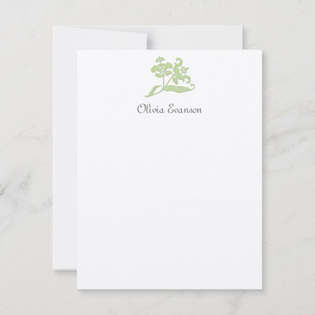 Baroque Flat Notecard (Front)