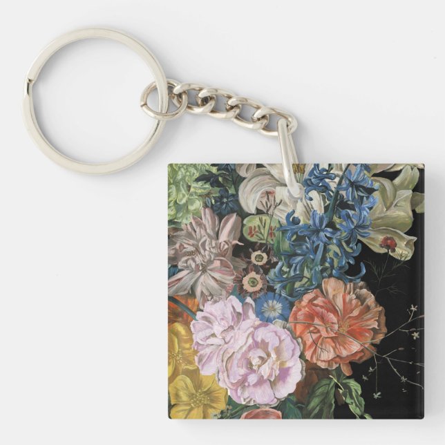 Baroque Floral - Bouquet Key Ring (Front)