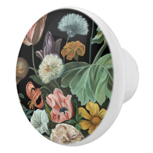 Baroque Floral - Bouquet of Flowers Ceramic Knob